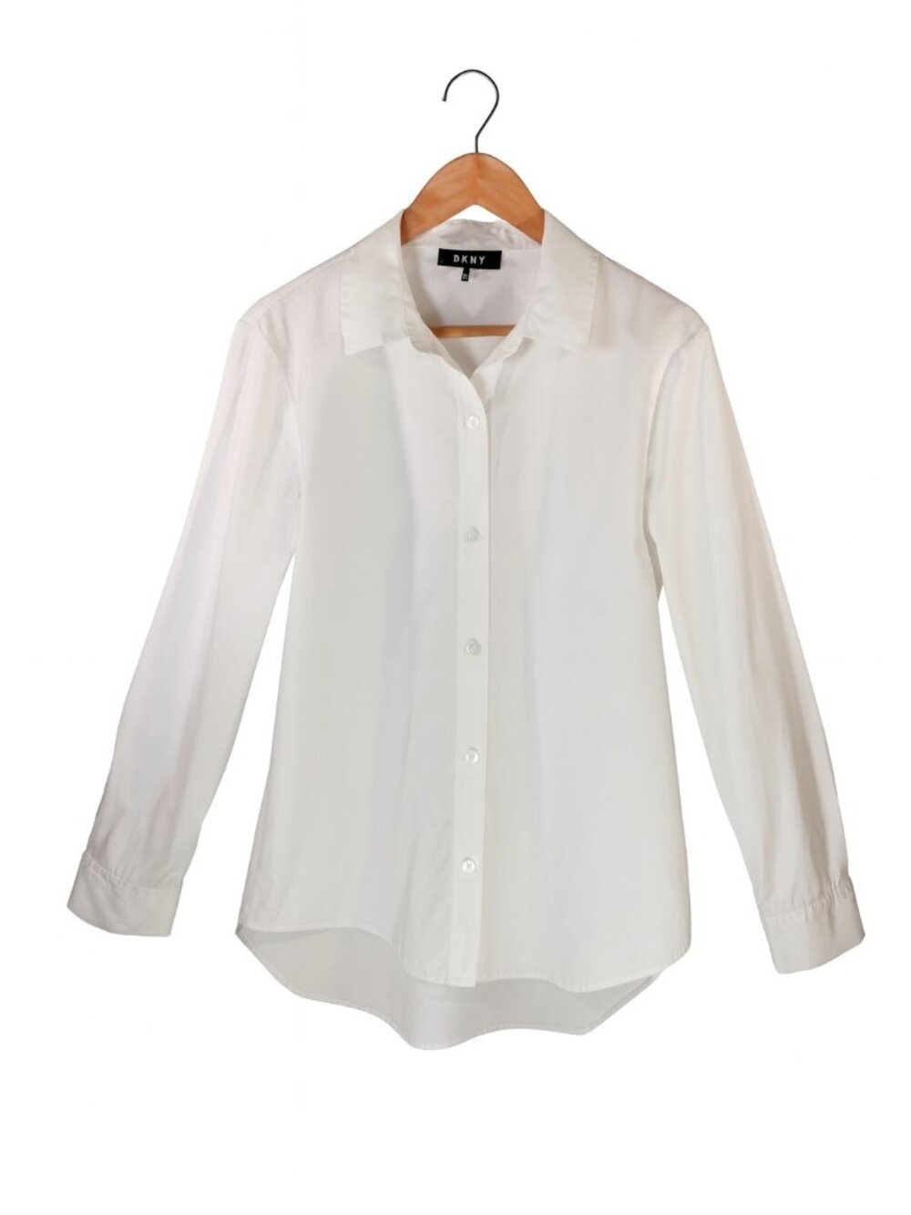 DNKY White Untucked Button Up Shirt • Classic Fit •  Size M